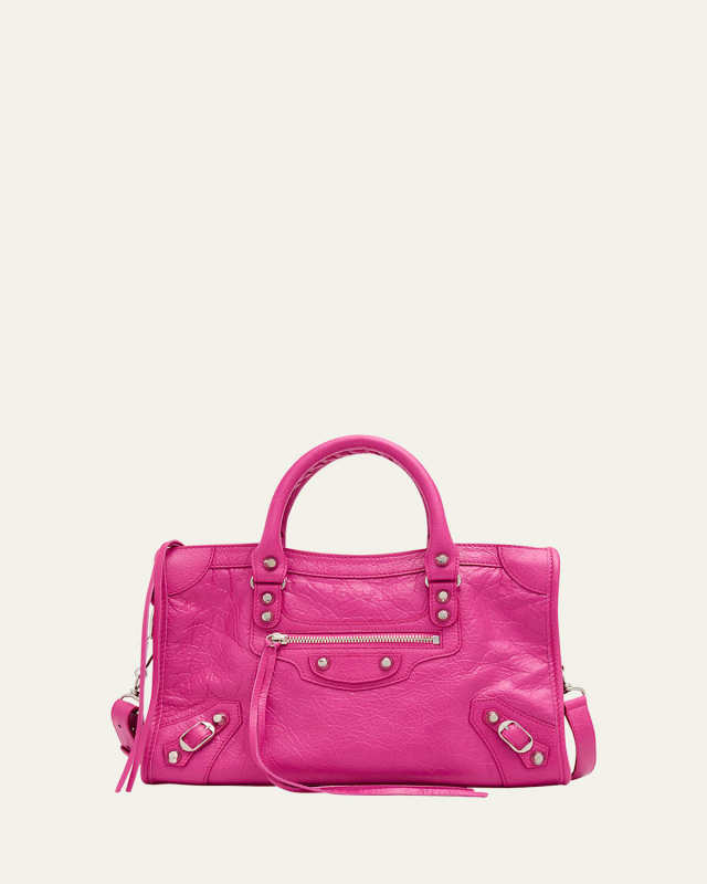 Le City Small Lambskin Top-Handle Bag